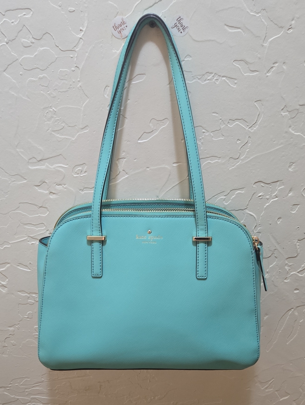 EUC Kate Spade Cedar Street Maise Saffiano Leather Satchel Dome Bag-Freshair